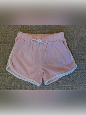 EUC girls Honesty pink terry shorts size 12